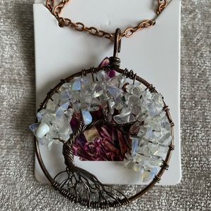 Beautiful Gemstone -Tree of Life Necklace-